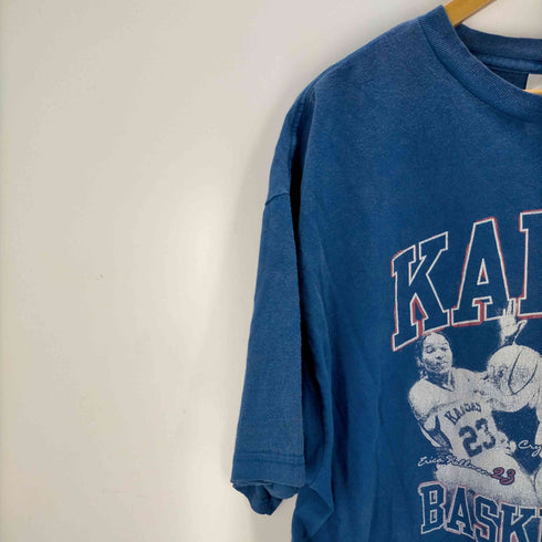 アディダス adidas 00S kansas バスケットボールチーム プリントTシャツ メンズ JPN:L