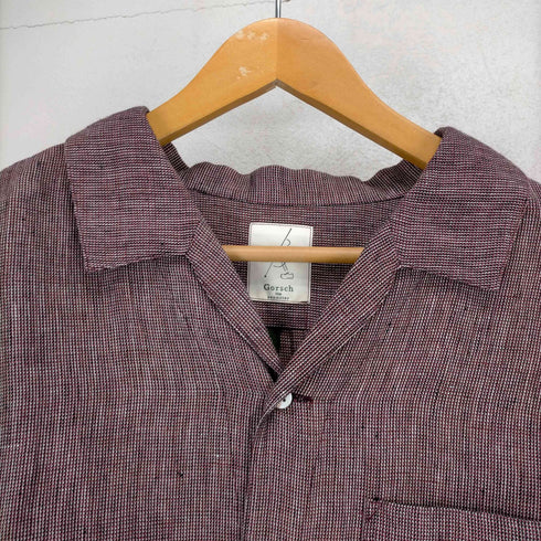Gorsch the seamster リネン100開襟シャツ メンズ FREE