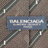 バレンシアガ BALENCIAGA レジメンタル シルクネクタイ メンズ