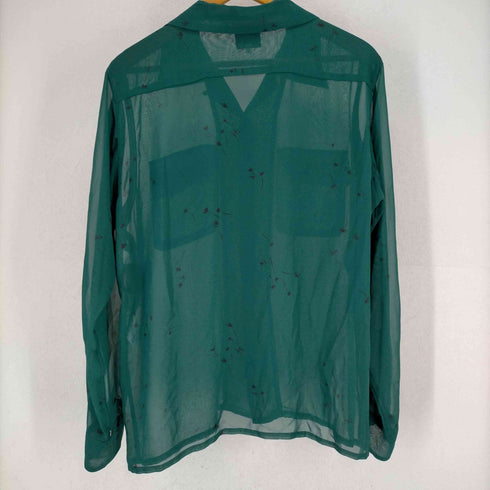 ニードルズ Needles Classic Shirt - Poly Chiffon/Floral Printed #GREEN メンズ JPN:S
