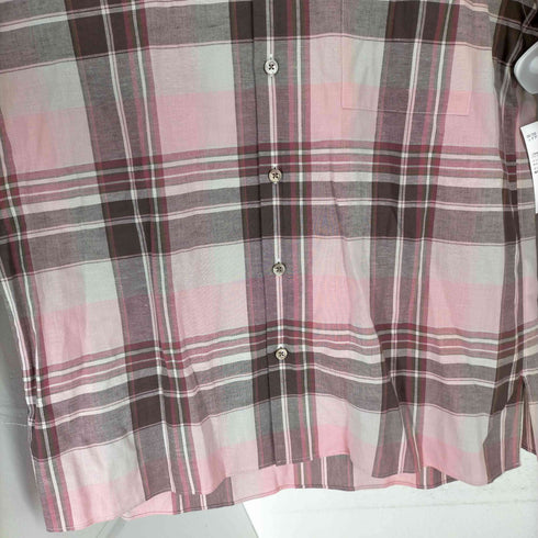 ユナイテッドアローズ UNITED ARROWS Camoshita リネン混チェック バンドカラー シャツ メンズ JPN:L