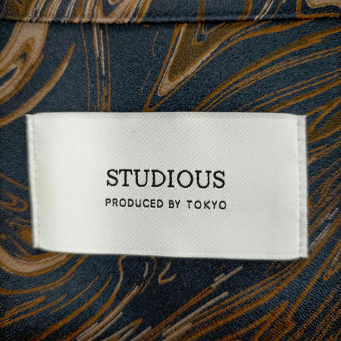 ステュディオス STUDIOUS 総柄開襟シャツ メンズ JPN:2