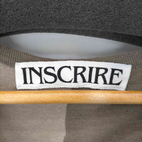 アンスクリア INSCRIRE 21SS リネン混 クレイジーパターン ヘンリーネックL/Sカットソー レディース