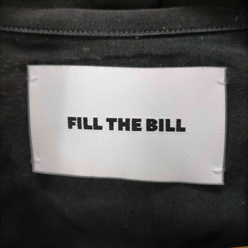 フィルザビル FILL THE BILL 23SS DIAMOND PANEL SHIRT -BLACK- メンズ JPN:1