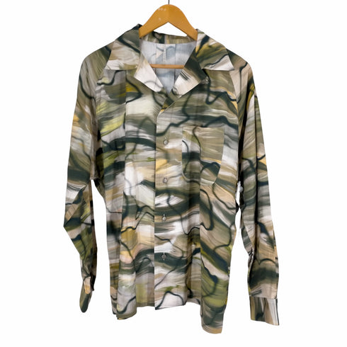 エムズ ブラック m's braque 23SS LONG SLEEVE ALOHA SHIRT メンズ US:40