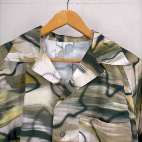 エムズ ブラック m's braque 23SS LONG SLEEVE ALOHA SHIRT メンズ US:40