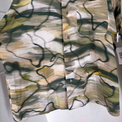 エムズ ブラック m's braque 23SS LONG SLEEVE ALOHA SHIRT メンズ US:40