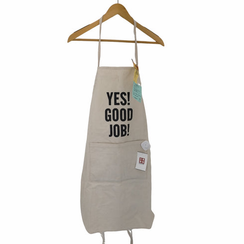 ドレスセン DRESSSEN YES GOOD JOB キャンバス地 エプロン レディース