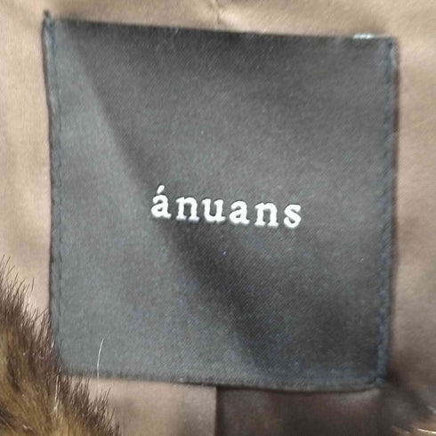 アニュアンス anuans ステンカラーショートファーコート レディース FREE