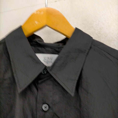 ウル URU 23SS POLYESTER - LONG SLEEVE SHIRTS - Black メンズ JPN:2