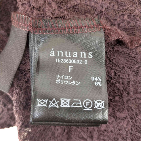 アニュアンス anuans ヴィンテージレースドレス レディース FREE