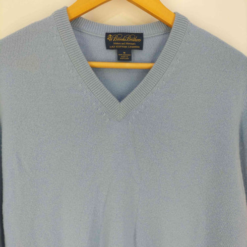 ブルックスブラザーズ BROOKS BROTHERS スコットランド製 Vネック カシミヤニット メンズ import:M