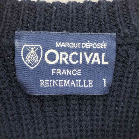 オーチバル ORCIVAL 畦編みクルーネックプルオーバーニット レディース 1