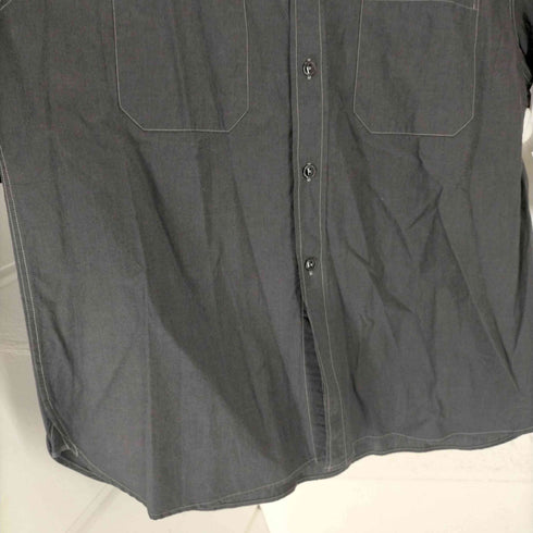 ブラームスルーツストックス blurhms ROOTSTOCK 23SS ホワイトステッチ半袖シャツ メンズ JPN:2