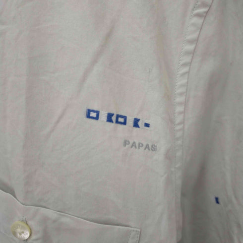パパス papas ポイント刺繍 BD長袖シャツ MANIERE DE HEMING メンズ