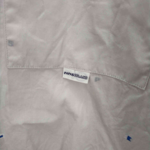 パパス papas ポイント刺繍 BD長袖シャツ MANIERE DE HEMING メンズ