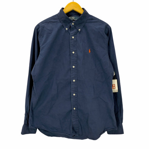 ポロバイラルフローレン Polo by RALPH LAUREN ポニー刺繍 CUSTOM FIT ボタンダウン長袖シャツ メンズ import:L