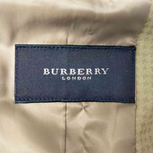 バーバリーロンドン BURBERRY LONDON 3Bテーラードジャケット 総裏 サイドベンツ フェイクスエード アマレッタ 千鳥格子 メンズ JPN:M