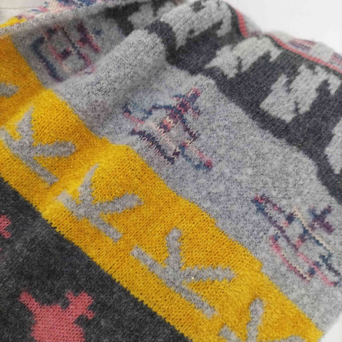 ヴィヴィアンウエストウッド Vivienne Westwood オーブ 刺繍 ネイティブ柄 ウール スヌード レディース