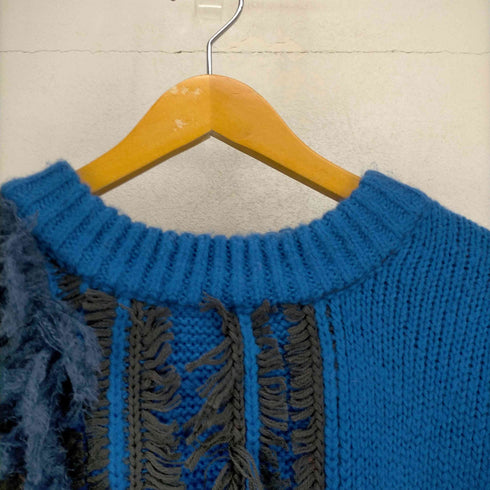 メゾンスペシャル MAISON SPECIAL Random Cut Fringe Knit レディース FREE