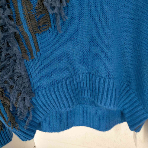 メゾンスペシャル MAISON SPECIAL Random Cut Fringe Knit レディース FREE