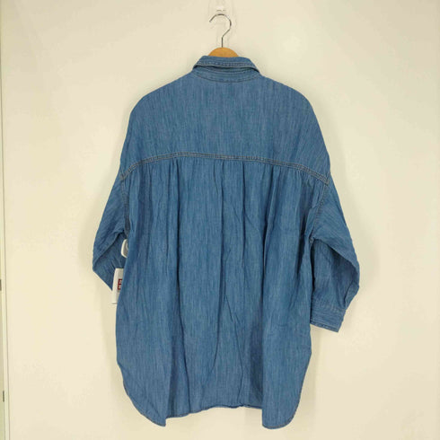 ザラ ZARA オーバーサイズシャンブレーシャツ レディース import:S