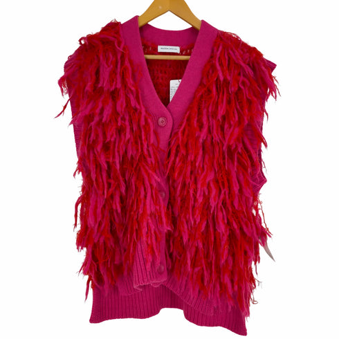 メゾンスペシャル MAISON SPECIAL Shaggy Fringe Hand Vest レディース FREE