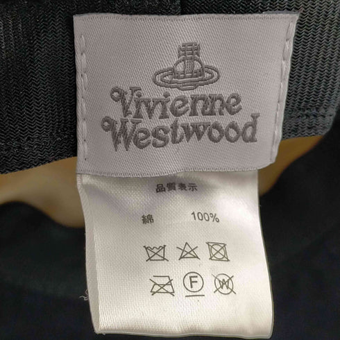 ヴィヴィアンウエストウッド Vivienne Westwood オーブ 刺繍 ボーダー バケット ハット レディース