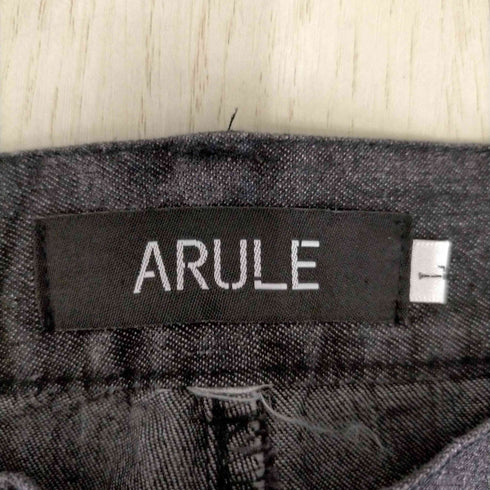 アリュール ARULE 切りっぱなし グラフィックプリントデニムパンツ レディース JPN:L