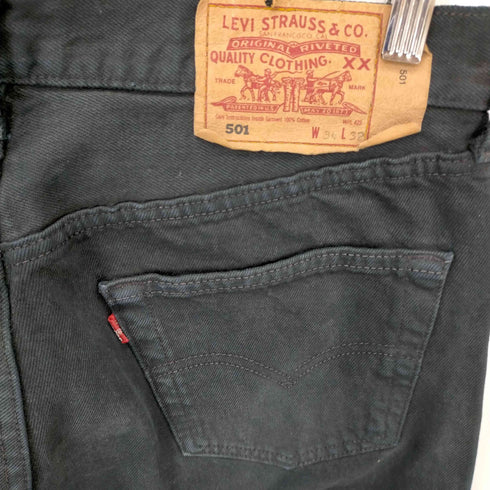 リーバイス Levis 90S USA製 501 ボタン裏546 後染め ブラックデニムパンツ メンズ W34 L32