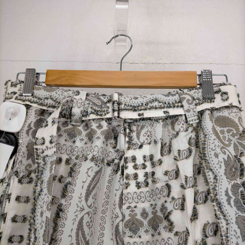 メゾンスペシャル MAISON SPECIAL 23AW Damask Jacquard Cut Snow Wide Pants メンズ JPN:0