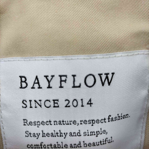 ベイフロー BAYFLOW 21SS ボリュームスリーブ トレンチ コート レディース JPN:2