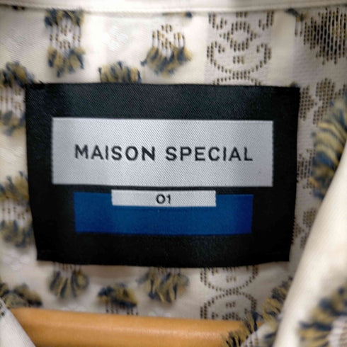メゾンスペシャル MAISON SPECIAL Prime-Over Damask Cut Jacquard Shirt メンズ JPN:1