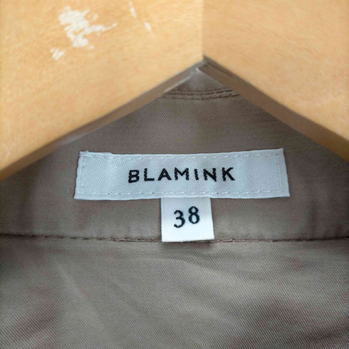 ブラミンク BLAMINK 20ss コットンポリエステルシャツカラーブルゾン レディース 38