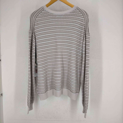 ヴァイナルアーカイブ VAINL ARCHIVE パンチングレーヨンボーダーL/S TEE メンズ JPN:M
