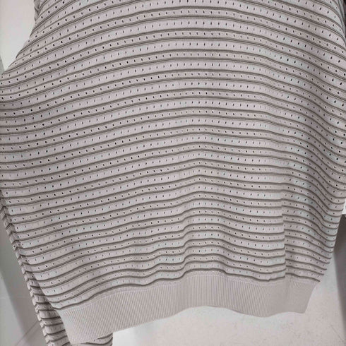 ヴァイナルアーカイブ VAINL ARCHIVE パンチングレーヨンボーダーL/S TEE メンズ JPN:M