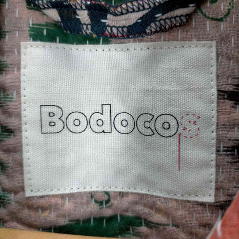 Bodocos 花柄マルチカラー切替ベスト メンズ