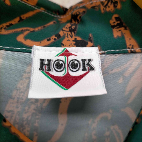 フック HOOK 総柄 ポリエステルL/Sシャツ メンズ JPN:M
