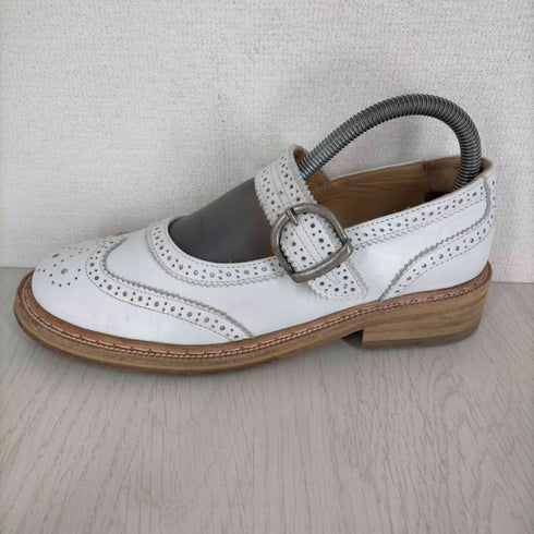 アニエスベー agnes b. ウイングチップストラップレザーシューズ レディース 38