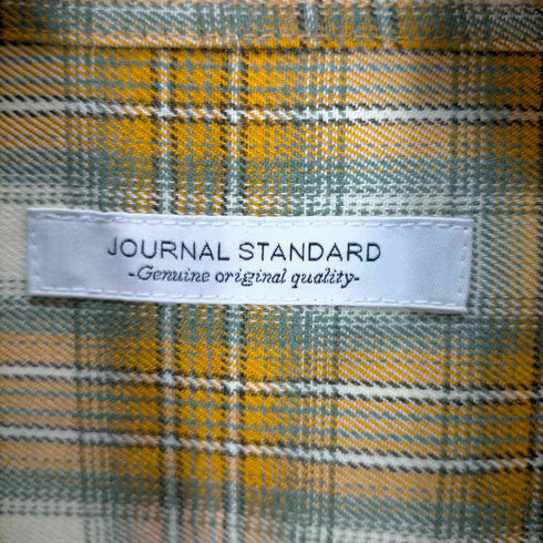 ジャーナルスタンダード JOURNAL STANDARD オンブレチェックオックスフォードシャツ メンズ JPN:L