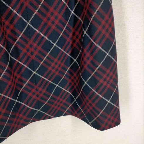 バーバリーロンドンブルーレーベル BURBERRY LONDON BLUE LABEL ウール混 Aライン チェックスカート レディース 38
