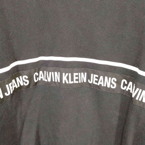 カルバンクラインジーンズ Calvin Klein Jeans ブランドロゴ刺繍テープ クルーネックスウェット メンズ import:XL