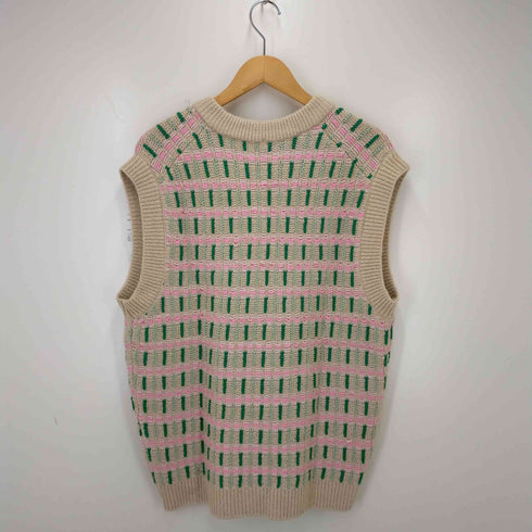 ザラ ZARA GEOMETRIC JACQUARD VEST メンズ L-XL