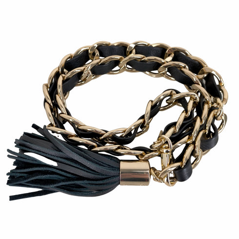ドゥーズィエムクラス DEUXIEME CLASSE B-LOW THE BELT タッセル付きチェーンベルト レディース