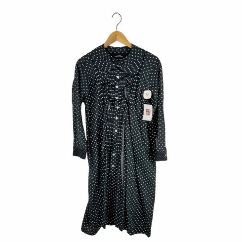 トリココムデギャルソン tricot COMME des GARCONS 15AW 丸襟 フリル期 ドット柄 シャツワンピース レディース JPN:M