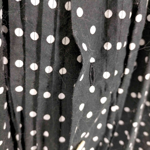 トリココムデギャルソン tricot COMME des GARCONS 15AW 丸襟 フリル期 ドット柄 シャツワンピース レディース JPN:M