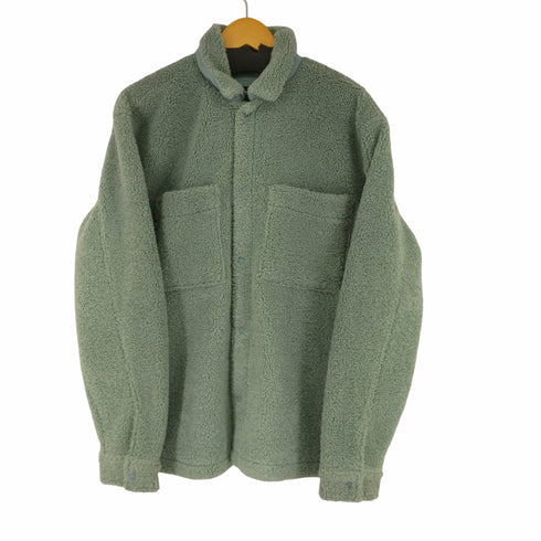 プルアンドベア PULL&BEAR Basic faux shearling overshirt メンズ US M