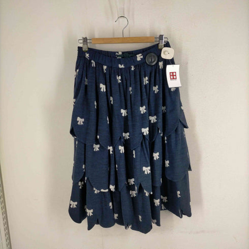 コムデギャルソンガール COMME DES GARCONS GIRL 16AW リボン柄 オーバーフリルスカート レディース JPN:S
