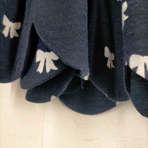 コムデギャルソンガール COMME DES GARCONS GIRL 16AW リボン柄 オーバーフリルスカート レディース JPN:S