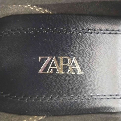 ザラ ZARA スエード ビットローファー レディース 38